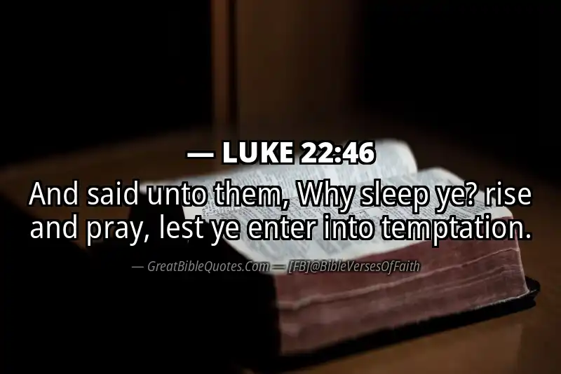 LUKE 22:46 Verse Image