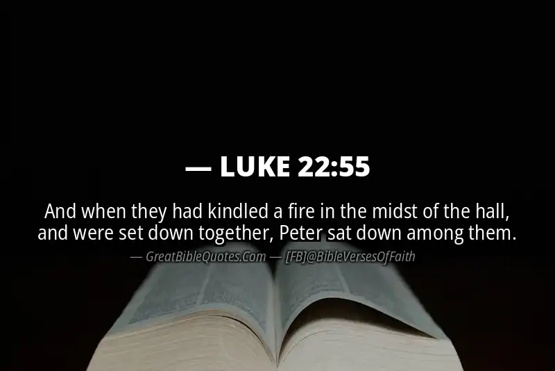 LUKE 22:55 Verse