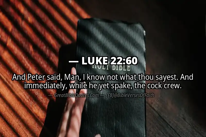 LUKE 22:60 Verse