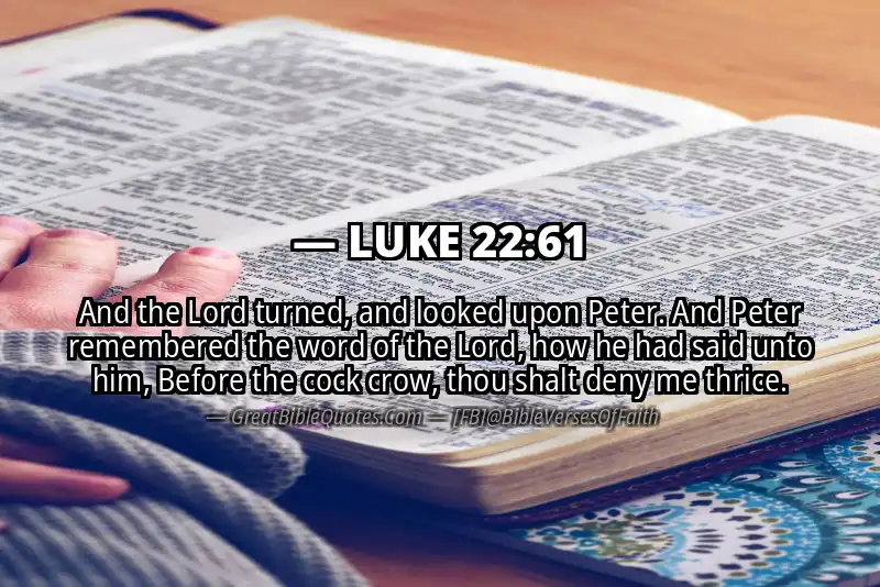 LUKE 22:61 Verse