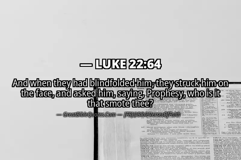 LUKE 22:64 Verse