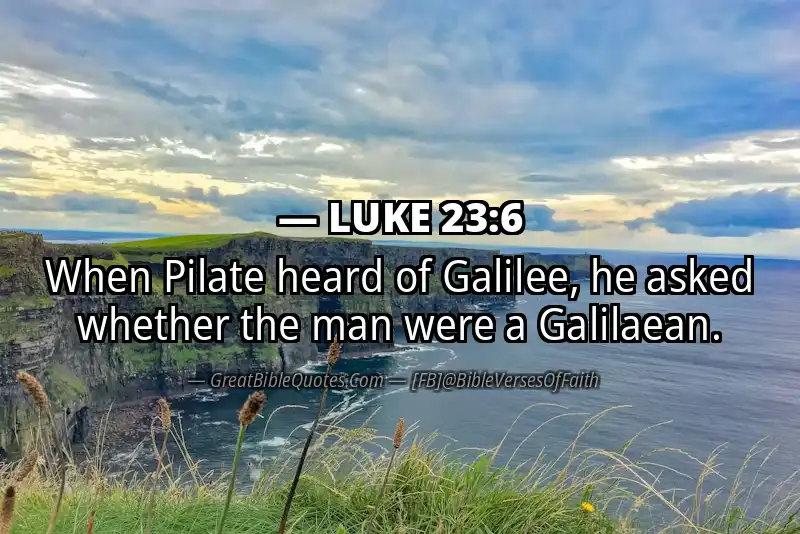 LUKE 23:6 Verse Image