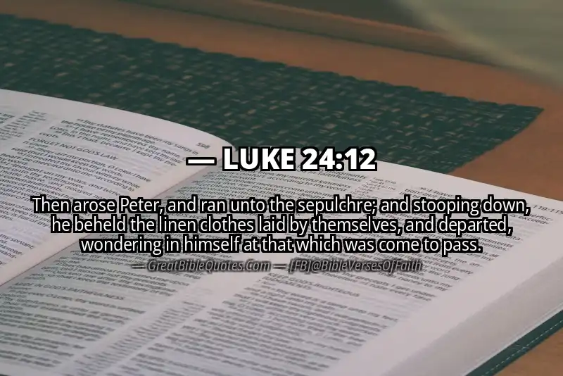 LUKE 24:12 Verse