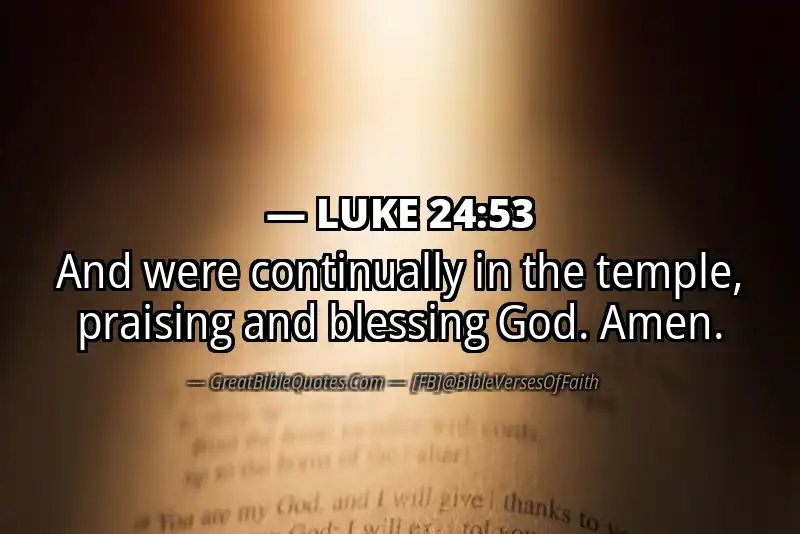 LUKE 24:53 Verse