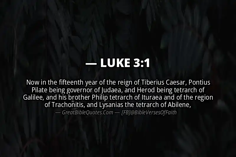 LUKE 3:1 Verse