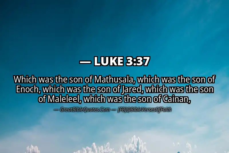 LUKE 3:37 Verse Image