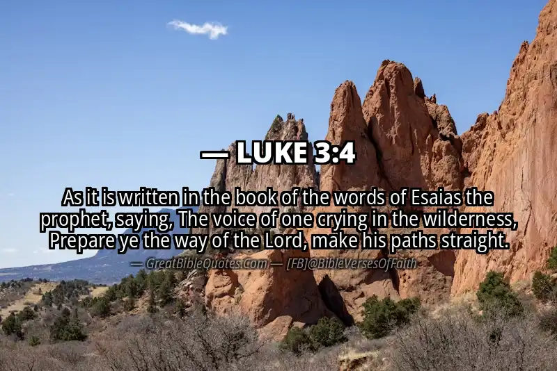 LUKE 3:4 Verse