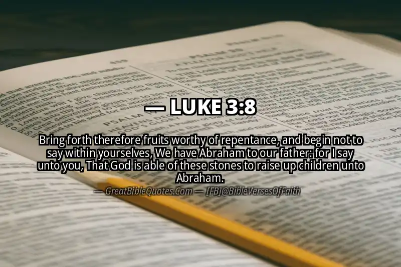 LUKE 3:8 Verse