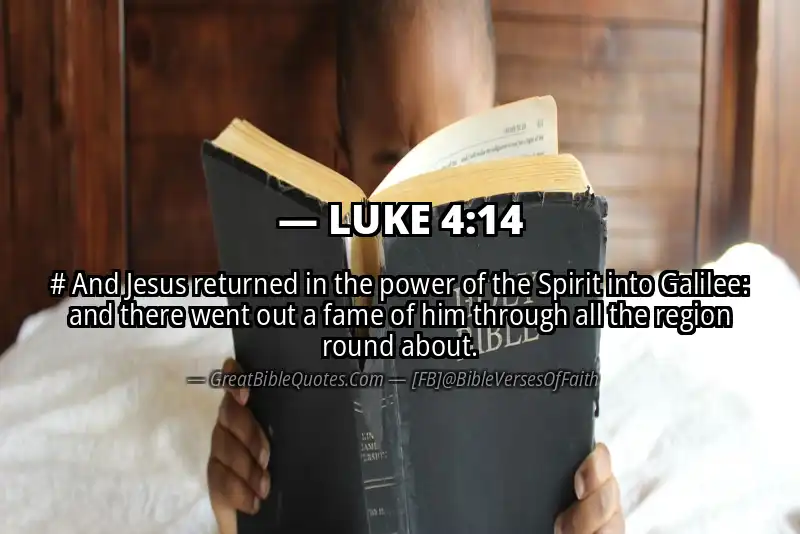 LUKE 4:14 Verse