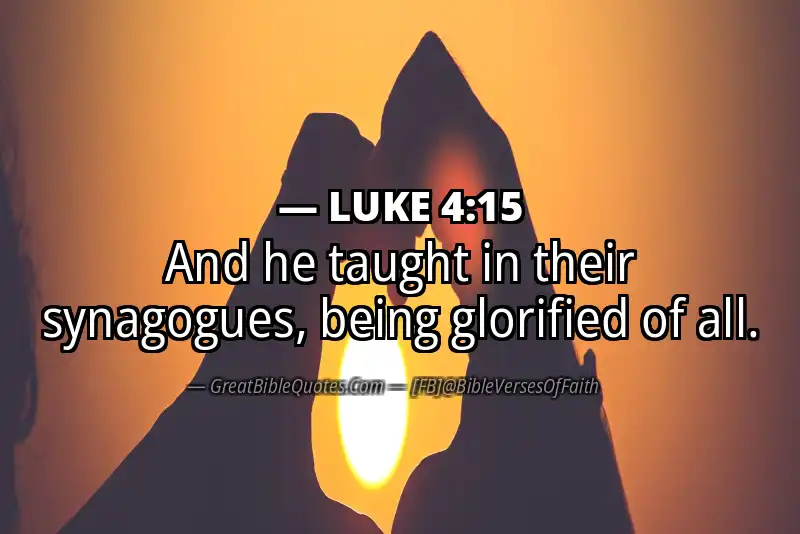 LUKE 4:15 Verse