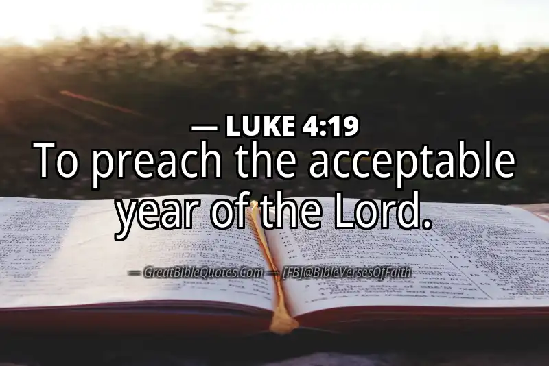 LUKE 4:19 Verse Image