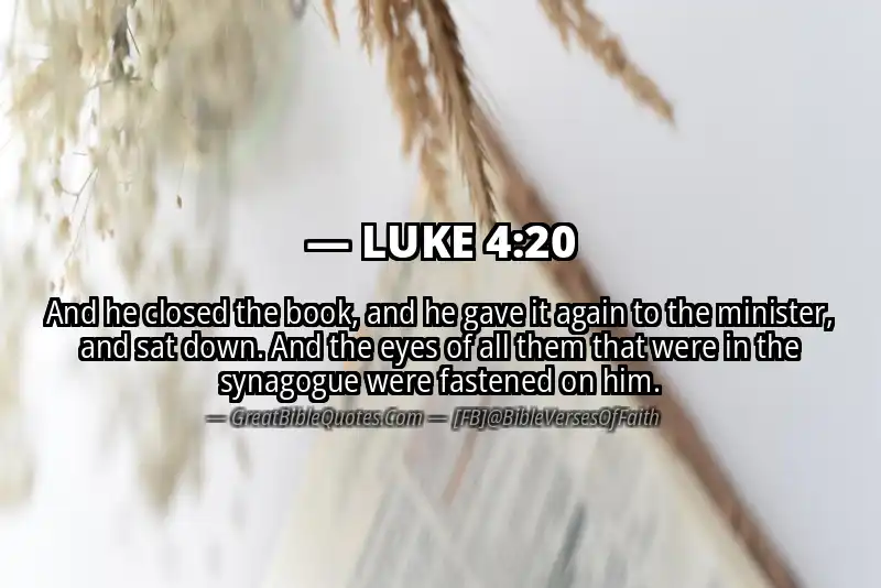 LUKE 4:20 Verse