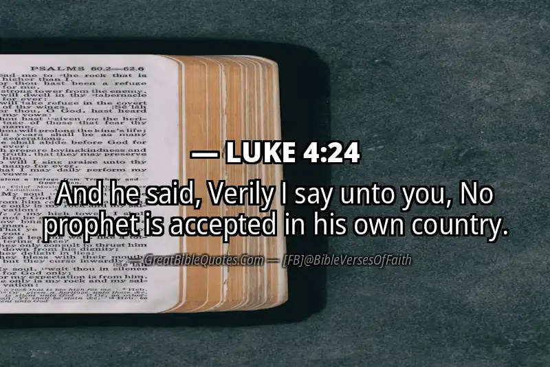 LUKE 4:24 Verse