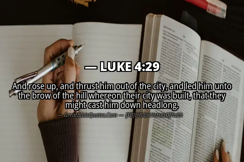 LUKE 4:29 Verse