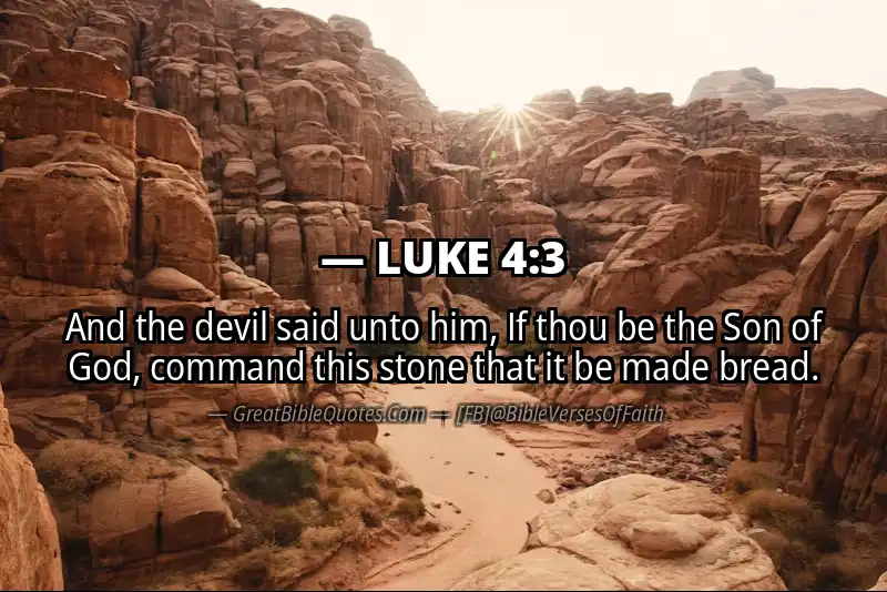LUKE 4:3 Verse