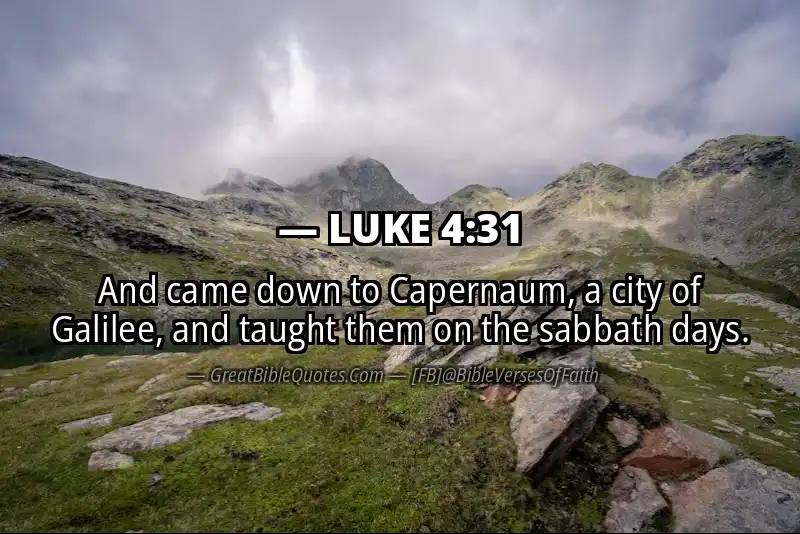 LUKE 4:31 Verse