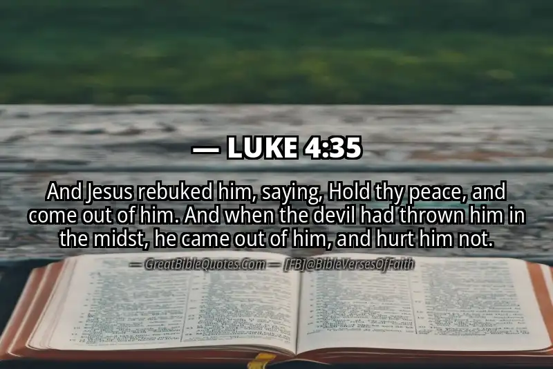 LUKE 4:35 Verse