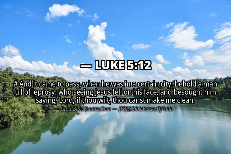 LUKE 5:12 Verse