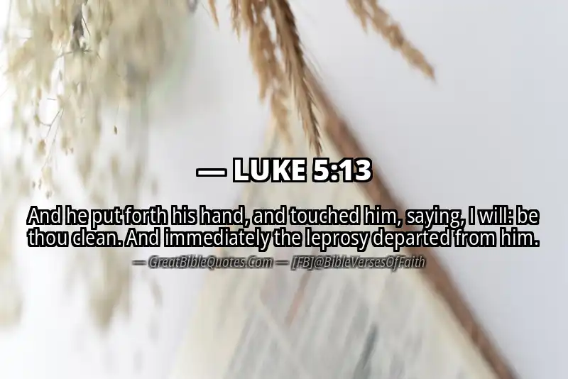 LUKE 5:13 Verse
