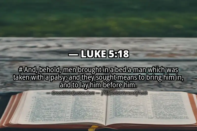 LUKE 5:18 Verse