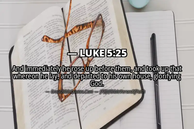 LUKE 5:25 Verse
