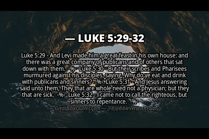 Image for LUKE 5:29-32 Bible verse