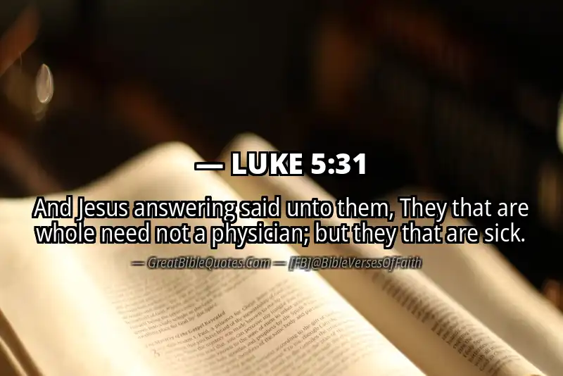 LUKE 5:31 Verse