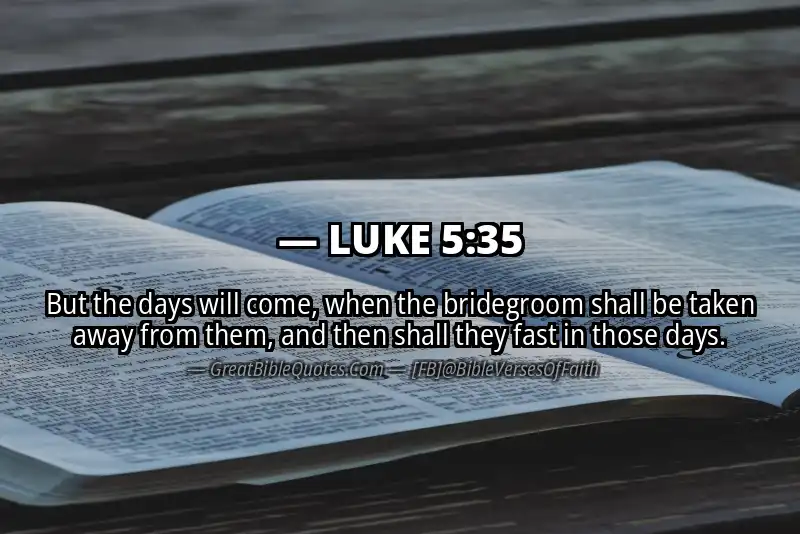 LUKE 5:35 Verse