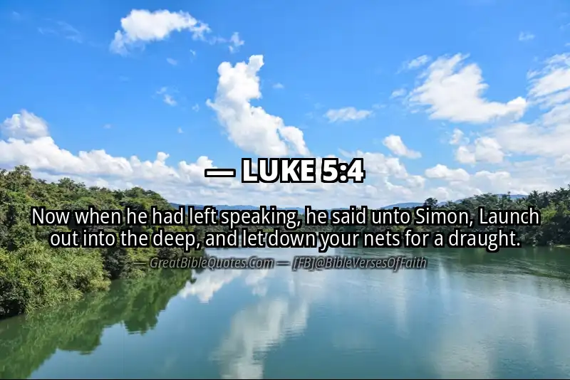 LUKE 5:4 Verse Image