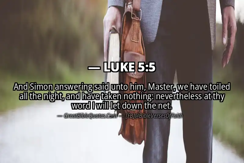 LUKE 5:5 Verse