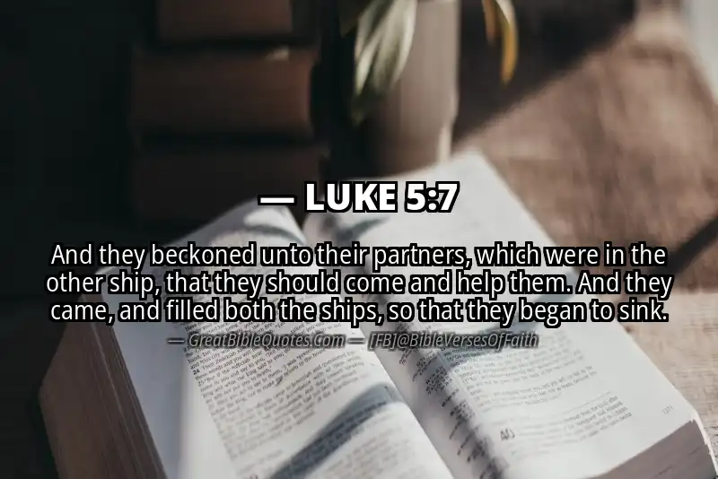 LUKE 5:7 Verse