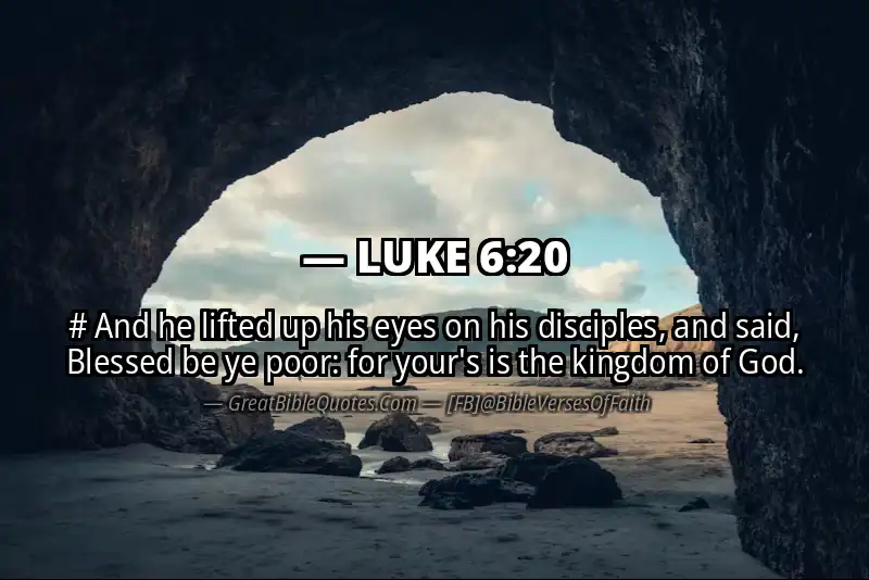 LUKE 6:20 Verse