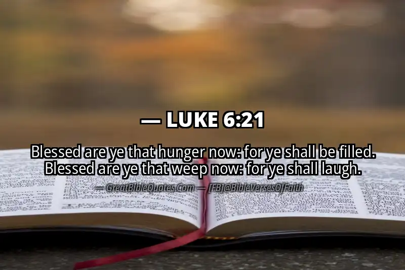 LUKE 6:21 Verse