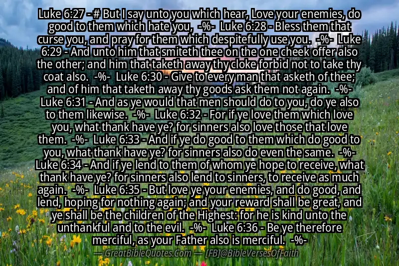 Image for LUKE 6:27-36 Bible verse