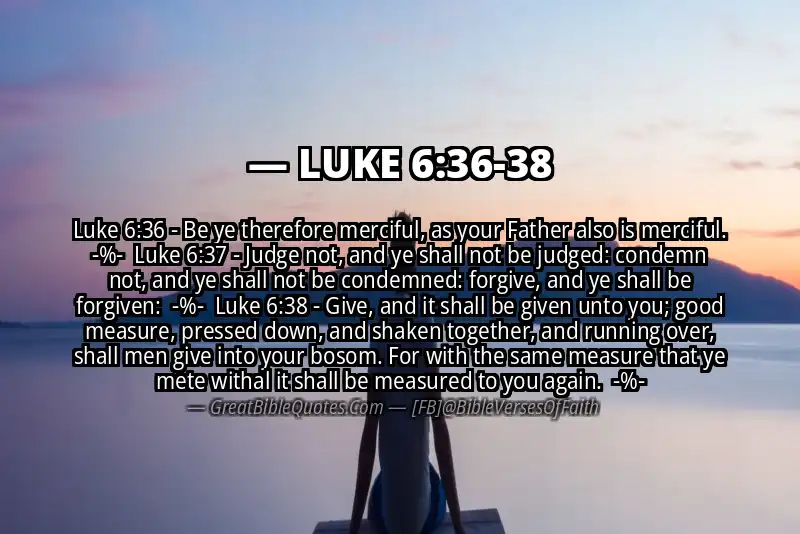Image for LUKE 6:36-38 Bible verse