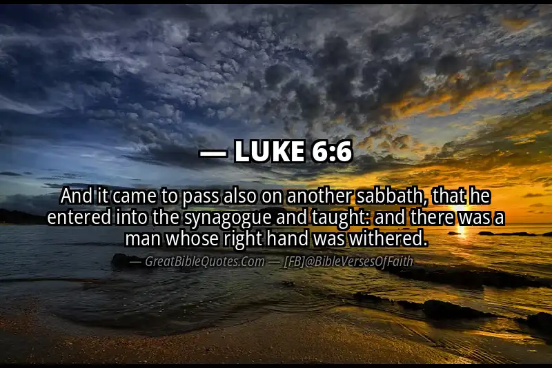 LUKE 6:6 Verse
