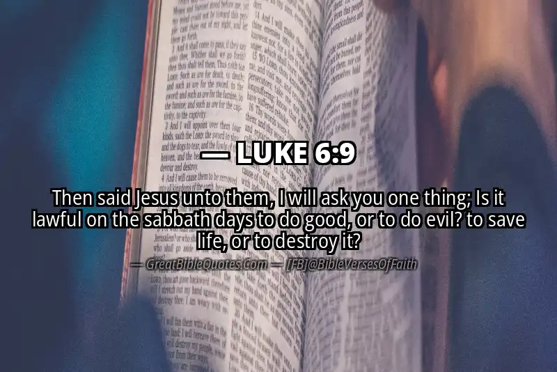 LUKE 6:9 Verse
