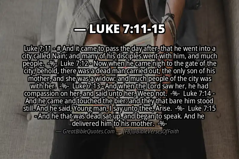 Image for LUKE 7:11-15 Bible verse