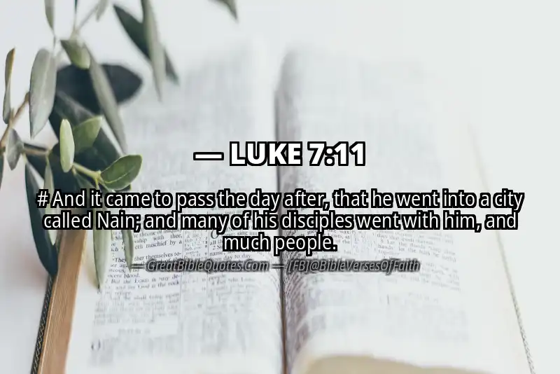 LUKE 7:11 Verse