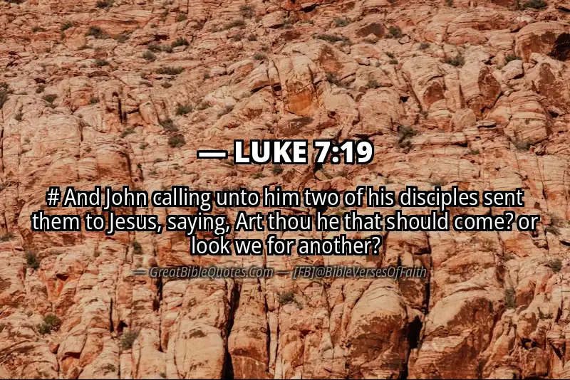 LUKE 7:19 Verse