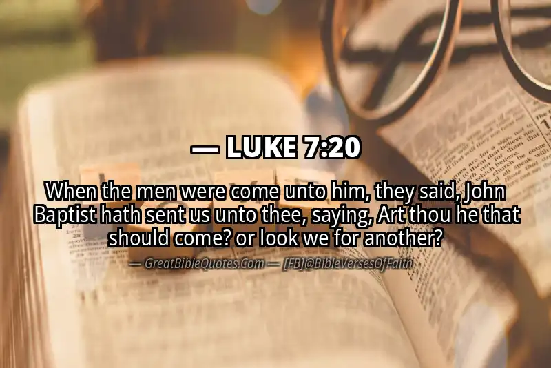 LUKE 7:20 Verse