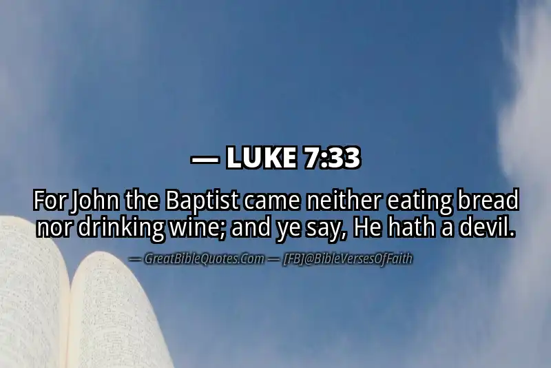 LUKE 7:33 Verse