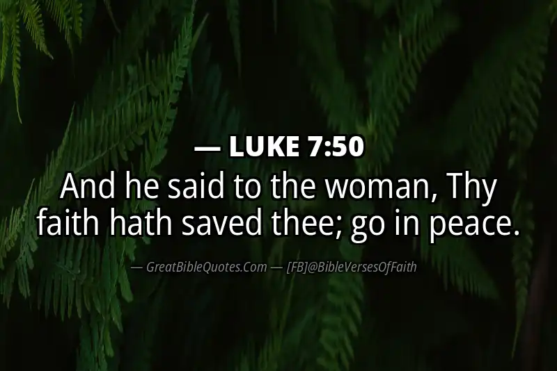 Image for LUKE 7:50 Bible verse