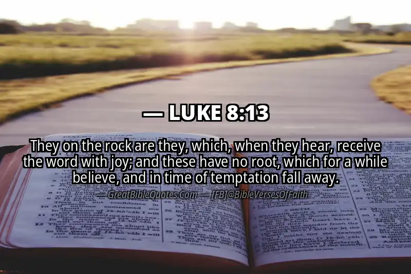 LUKE 8:13 Verse