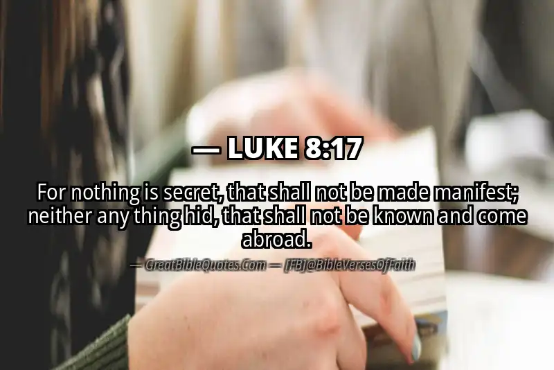 LUKE 8:17 Verse