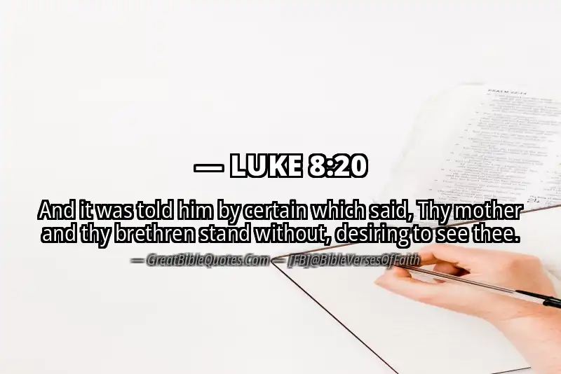LUKE 8:20 Verse