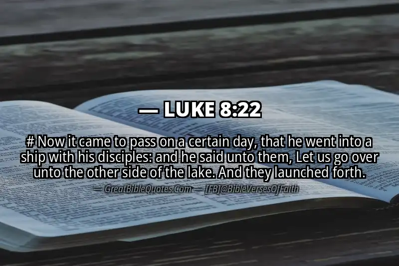 LUKE 8:22 Verse