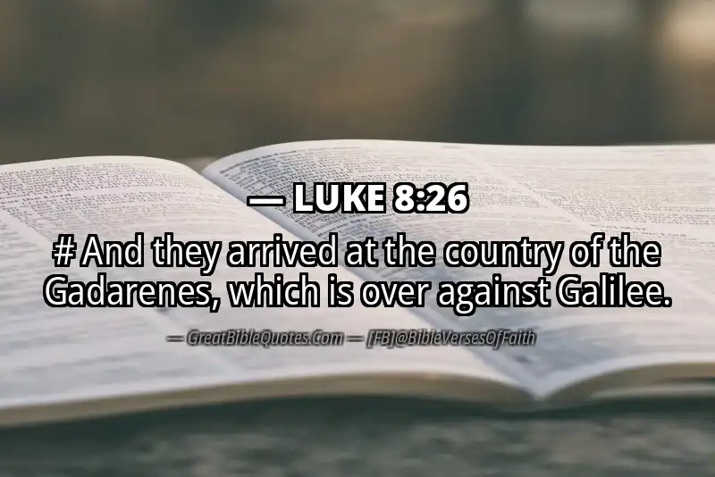 LUKE 8:26 Verse Image