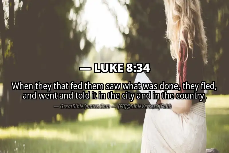 LUKE 8:34 Verse
