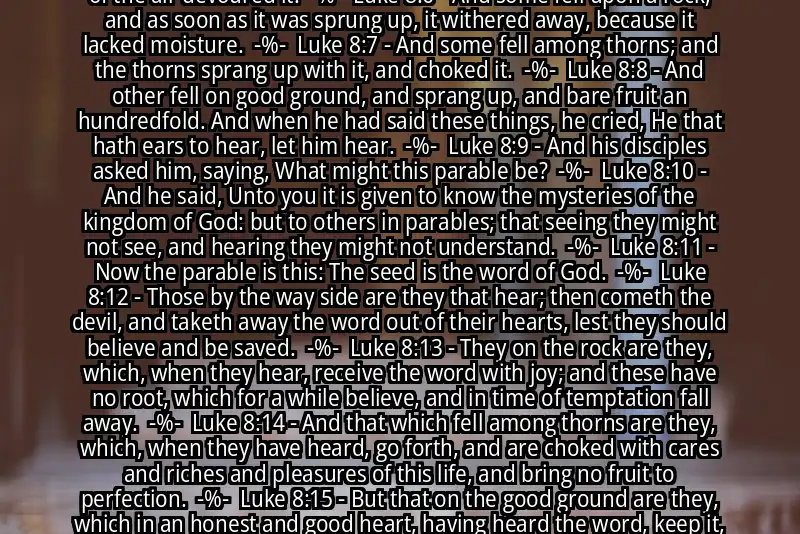 Image for LUKE 8:4-15 Bible verse